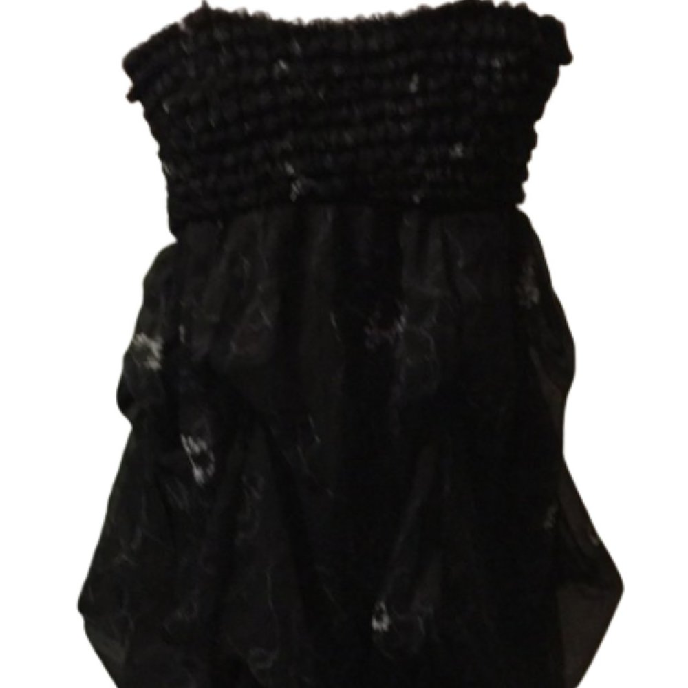 Cecico black dress with layered bottom size m